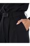 High Waist Pleated Trousers Black - 6