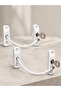Window Safety Device with Key, White Cable-Linked Opening Limiter, Set of 2 - 4
