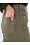 Belt Detailed Non Denim Trousers Khaki - 6