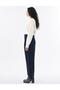 Pleated High Waist Trousers Black - 5