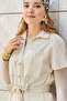 Belted Pants Suit 46815 - 3
