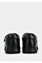 Black Leather Women's Shoes - 4