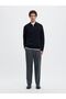 Langarm-Poloshirt Strick - 4