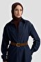 Stone Embroidered Denim Effect Suit Navy Blue - 3