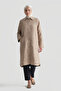 Polo Collar Quilted Cap Mink