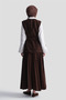 Tweed Vest and Skirt Set Brown - 8