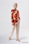 Abstract Patterned Tunic Orange - 3