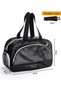 Gym Bag for Women Men, Travel Tote Bag Sport Gym Duffle Bag with Shoe Compartment & Wet Pocket, Carry on Overnight Bag Hospital Bag (Black) - 2