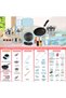 34PCS Mini Kitchen Toy Set Smart Electric Stove Pretend Play Cooking Toys for Kids (Blue) - 6