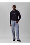Men's Regular Cut High Cotton Content Hooded Long Sleeve Navy Blue Sweatshirt - 2