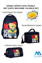 5033 Cennec Hiphop Teddy Bear Figured Backpack - Nutrition - Pen Holder Set