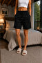 3 Pieces Premium Comfort Seasonal Women's Shorts (Black-Grey-Navy Blue) - 5