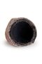 Leather Börk Hat with Embossed Pattern on Brown Leather - 7