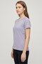 Women Sportswear Fit Short Sleeve Running T-Shirt, Purple - 3