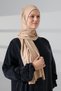 Women's Viscose Shawl Flexible Hijab Hijab Long Seasonal Beige