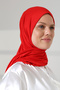 Women's Viscose Shawl Flexible Hijab Long Seasonal Red - 6