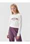 Teddy Bear Printed Girls' T-Shirt