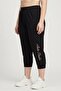 Women 3/4th Training Track Pant, Black - 3