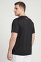 Men Sportswear Fit Short Sleeve Outdoor T-Shirt, Black - 3