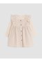 Two Mt Shop Quality Lcw Baby Beige Ruffled Baby Girl Velvet Dress Set - 2
