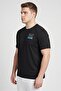 Men Sportswear Fit Short Sleeve Training T-shirt, Black - 3