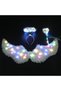 (eb211)Wing Costume Kids,Feather Wings and Halo with LED Lights,Headband Tulle Tutu Skirt Fairy Magic Wand Carnival Cosplay Costume for Girls（3pcs set）