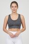 Women Heather Padded Sports Bra, Heather Grey