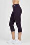 Women Tight Fit Training 3/4 Leggings, Purple - 3