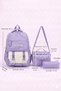 Lilac Korean Style Kuromi Themed Children's Primary School Backpack, Thermal Lunch Box and - 4