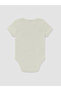 Ecru crew neck baby boy snap-on bodysuit 2-pack - 7