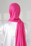 Women's Viscose Shawl Flexible Hijab Long Seasonal Pink - 8