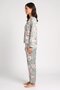 Women 2 Pcs Floral Print Long Sleeve Pajama Top And Pants Set, Multicolor - 3