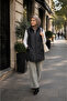 Women's Quilted Vest with Black Lining, Pockets, and Front Zipper - 3