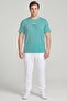 Men Regular Fit Short Sleeve Training T-Shirt, Mint Green - 2
