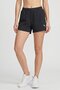 Women Regular Fit Brand Logo Training Shorts, Black