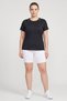 Women Sportswear Fit Short Sleeve Running T-Shirt, Black - 2