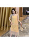 Women's Yellow Polka dot Dress