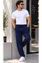 Navy Blue Men's Baggy Sweatpants Oversize Loose Fit Comfortable Fit Casual Sports Trousers
