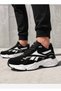 Men's Black and White Casual Sports Shoes Retro Design Thick Sole Lace-Up Sneaker - 2