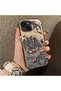 iPhone 14 Plus/15 Plus Compatible Hard Acrylic Back Silicone Edge Lens Protection Case Dragon - 2