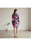 Women's Geometric pattern Bodycon Long sleeve Dress - 2