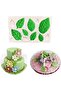 Silicone Candle Mold Candy Dough Mold Multiple Leaf Mold - 2