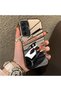 Samsung Galaxy A25 Compatible Stylish Racing Car Pattern Acrylic Back Panel Silicone Edge Shock Absorbing Case - 2