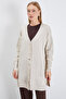 Jacquard V-Neck Buttoned Cardigan - 7
