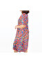 Women's Red Floral Dress - 5