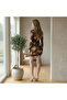 Women's Red Bodycon Long sleeve Mini Dress - 5