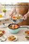 Electric Hot Pot Mini Electric Skillet Adjustable Power Nonstick Portable Cooking Pot Multi - 4