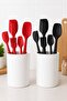 Silicone kitchen spatula and brush set 5 pieces