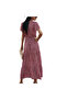 Women's Red Floral Maxi Dress - 3