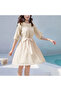 Women's Apricot A-line Dress - 5